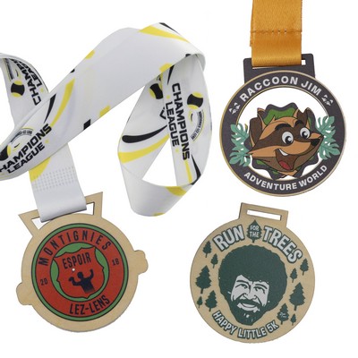 Wood Medals Full Color (1.5")