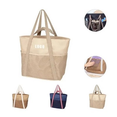 Waterproof Tote Bag with Multiple Pockets