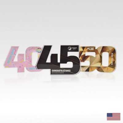 3/4" USA-Made Acrylic Numerals Style 40 – Traditional Series