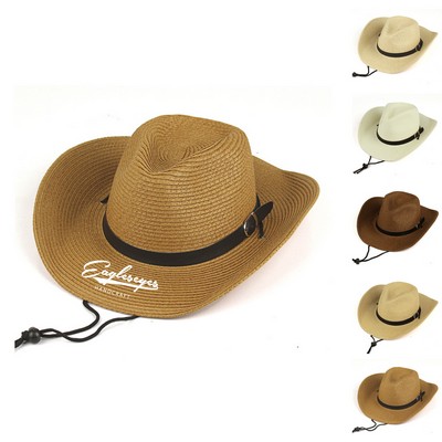 Summer Western Straw Cowboy Cowgirl Hat