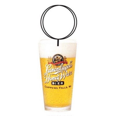 Beer Glass Executive Key Chain w/Mirrored Back (6 Square Inch)