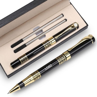 Metal signature pen, ballpoint pen, teacher and student commemorative pen.