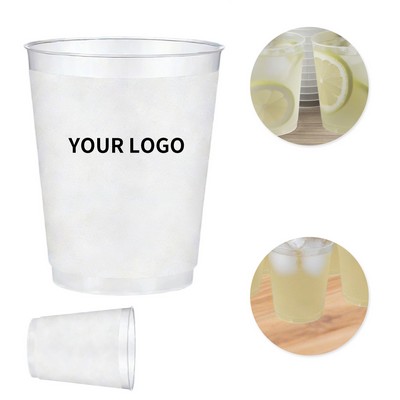 Clear Frosted Plastic Drink Cup 12 Ounce