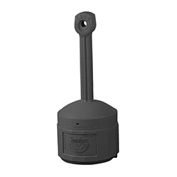 Black Smokers Cease-Fire Cigarette Butt Receptacle