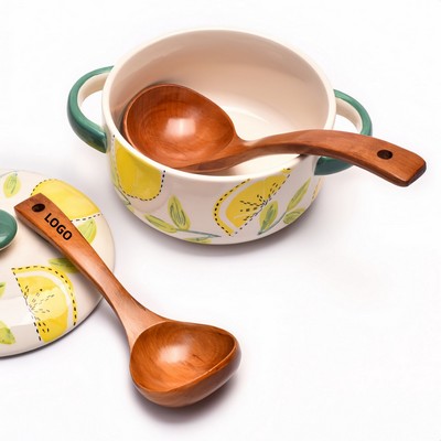 Wooden Soup Ladle Eco Friendly Kitchen Cooking Server