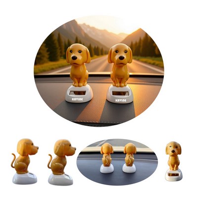 Dog Dashboard Solar Shaking Head Doll