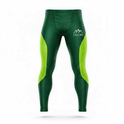 Unisex Sublimated Long Tight Cycling Pants 300GSM