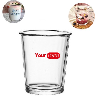 12 oz Clear Glass Drink Cup