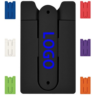 Silicone Phone Wallet With Integrated Touch Stand